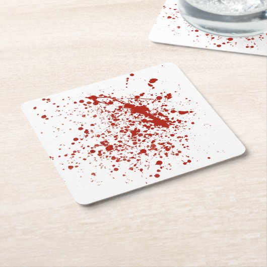 Bloederig 2 kartonnen onderzetters (Schuin)