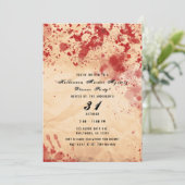 Bloederig  papier Halloween Murder Mystery Kaart (Staand voorkant)