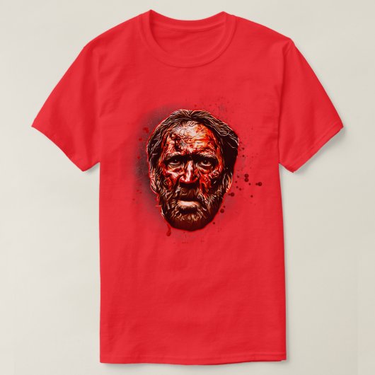 Bloederig rood t-shirt (Design voorkant)