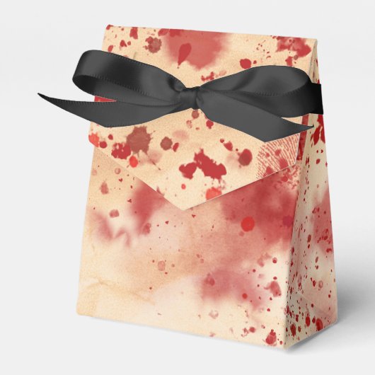 Bloederig Vintage Papier Halloween Gotische Feest Bedankdoosjes (Voorkant Zijde)