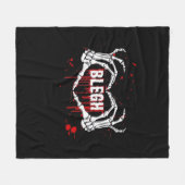 Bloederige afbraak, skelet hart handen EMO, metaal Fleece Deken (Voorkant (Horizontaal))