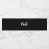 Bloederige afbraak, skelet hart handen EMO, metaal Waterfles Etiket (Enkel label)