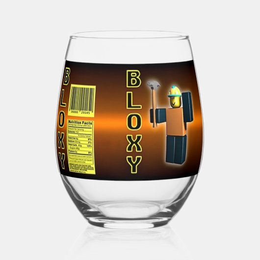 bloederige cola wijnglas zonder voet (Voorkant)