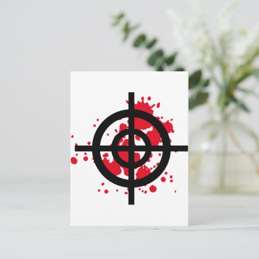 bloederige doelsnipper briefkaart (Staand voorkant)