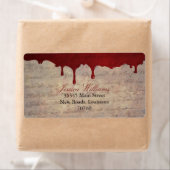 Bloederige druppel etiket (Insitu)