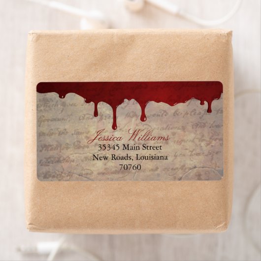 Bloederige druppel etiket (Insitu)