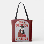 Bloederige goede Cartoon Halloween Vampire Tote Bag (Achterkant)