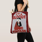Bloederige goede Cartoon Halloween Vampire Tote Bag (Dichtbij)