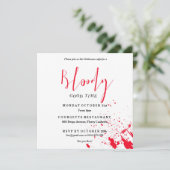 Bloederige Goede Tijd Scary Party Halloween Uitnod Kaart (Staand voorkant)