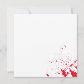 Bloederige Goede Tijd Scary Party Halloween Uitnod Kaart (Achterkant)