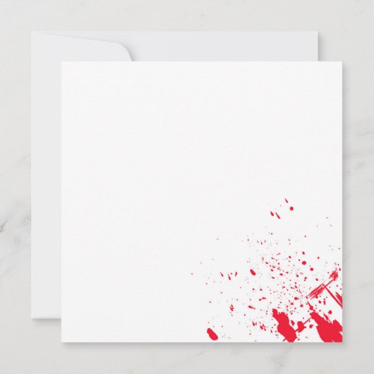 Bloederige Goede Tijd Scary Party Halloween Uitnod Kaart (Achterkant)