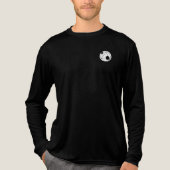 Bloederige hand over Orion lange mouw Tri-Blend Shirt (Voorkant volledig)