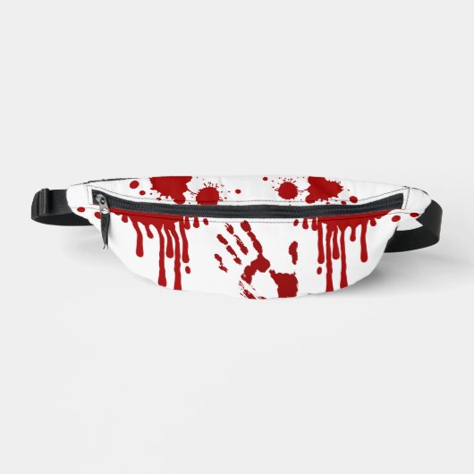 Bloederige handafdruk Bloed Splattered Horror Heuptasje (Voorkant)