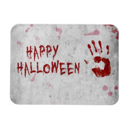 Bloederige handafdruk Halloween Magneet