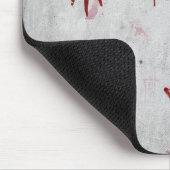 Bloederige handafdruk Halloween Muismat (Hoek)