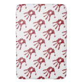 Bloederige handafdrukken Badmat (Voorkant Verticaal)