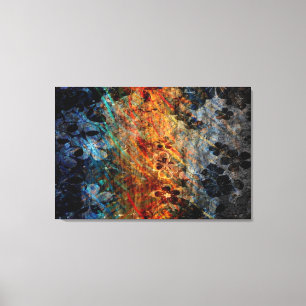  bloederige houtkunst canvas afdruk