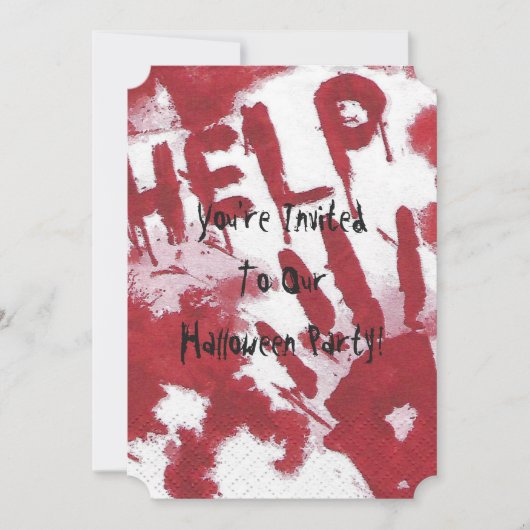 bloederige hulp kaart (Voorkant)