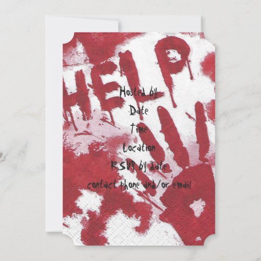 bloederige hulp kaart (Achterkant)