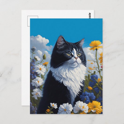 bloederige kat briefkaart (Voorkant / Achterkant)