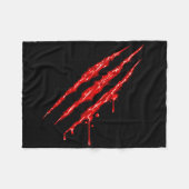 Bloederige klauwhelmen fleece deken (Voorkant (Horizontaal))