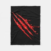 Bloederige klauwhelmen fleece deken (Voorkant)