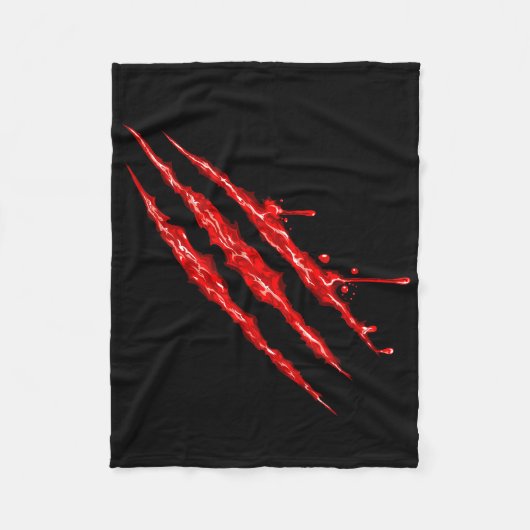 Bloederige klauwhelmen fleece deken (Voorkant)