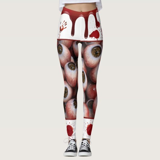 Bloederige oogbollen leggings (Voorkant)