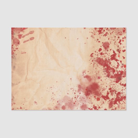 Bloederige Papier Halloween Gotische Partij (Voorkant)