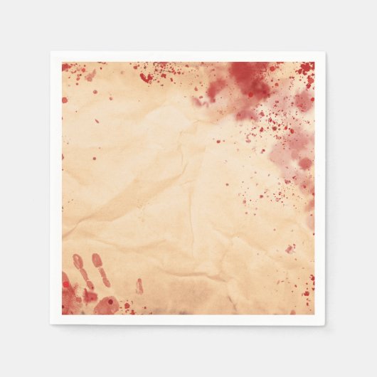 Bloederige  Papier Halloween Gotische Partij Servet (Voorkant)