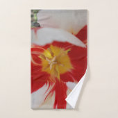 Bloederige tulpenhanddoek bad handdoek (Handdoek)