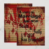 Bloederige Uitnodiging (Voorkant / Achterkant)