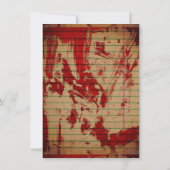 Bloederige Uitnodiging (Achterkant)