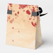 Bloederige Vintage Papier Halloween Gotisch Feest Bedankdoosjes (Achterkant)