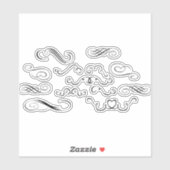 bloederij met een grensoverschrijdend lijst sticker (Vel)