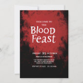 Bloedfeest Halloween Kaart (Achterkant)