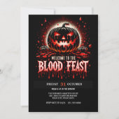 Bloedfeest Halloween Kaart (Voorkant)