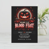 Bloedfeest Halloween Kaart (Staand voorkant)