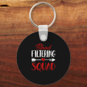 Bloedfilterteam - Nierdialyse geregistreerd Sleutelhanger (Voorkant)