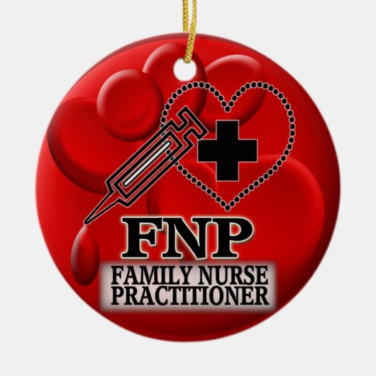 BLOEDFNP ORNAMENT - FAMILIE NURSE PRACTITIONER (Voorkant)