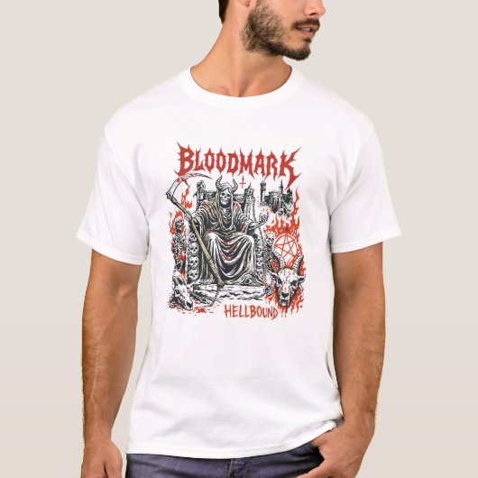 Bloedgekleurde helgebonden Reaper T-shirt (Voorkant)