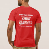 Bloedgekleurde Mannen: Hoe meer je weet T-shirt (Achterkant)