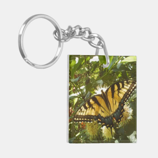 Bloedgele monarch sleutelhanger (Voorkant Links)