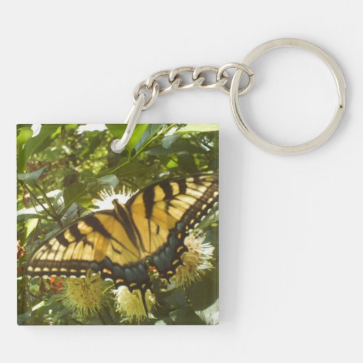 Bloedgele monarch sleutelhanger (Achterkant)