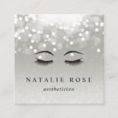 Bloedgloed estheticus vierkante visitekaartje (Voorkant)