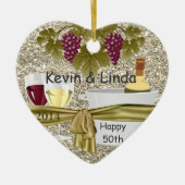 BLOEDGOLD 50th JUBILEUM GIFT WINE ORNAMENT (Voorkant)