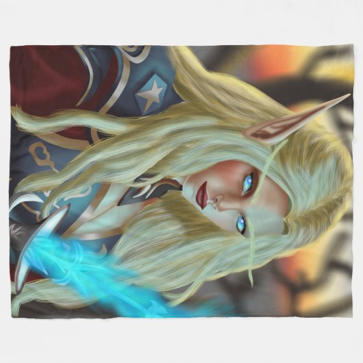 Bloedgoochelaar Fleece Deken (Voorkant (Horizontaal))