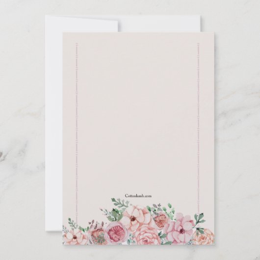 Bloedgrensuitnodiging Kaart (Achterkant)