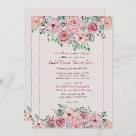 Bloedgrensuitnodiging Kaart (Voorkant / Achterkant)