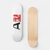 Bloedgroep A Japans Kanji Persoonlijk Skateboard (Voorkant)